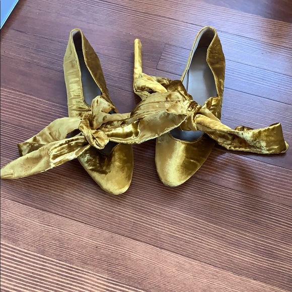 The Row Eloide velvet ballet wraparound flats 36/6 - Picture 5 of 9